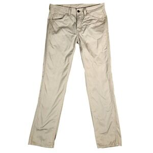 Levi's 511 Jeans Men's 32X32 Khaki Tan Pants Denim Slim Fit Chinos 100% Cotton